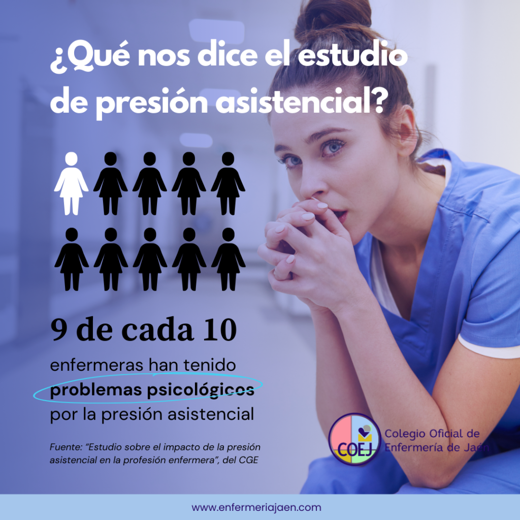 Las enfermeras al límite: 9 de cada 10 han tenido problemas psicológicos por la presión asistencial y el 23% ha necesitado una baja laboral por la sobrecarga de trabajo