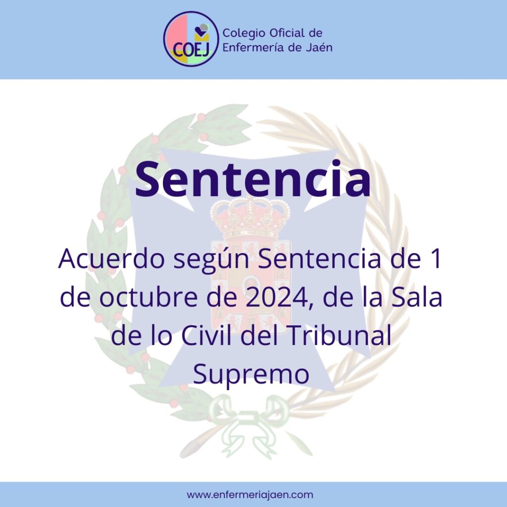 Acuerdo según Sentencia de 1 de octubre de 2024, de la Sala de lo Civil del Tribunal Supremo