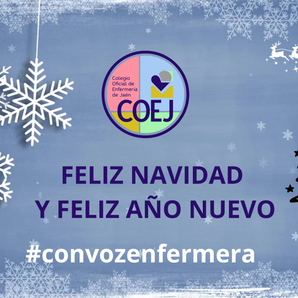 La Enfermería jiennense os desea unas Felices Fiestas y un Feliz Año 2025